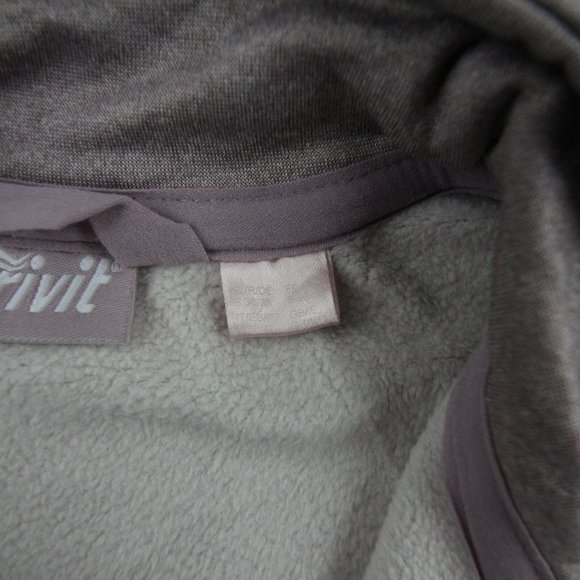 Crivit Mens Full Zip Jacket Gray Heather Warm Training Mock Neck Size Small - Picture 7 of 9